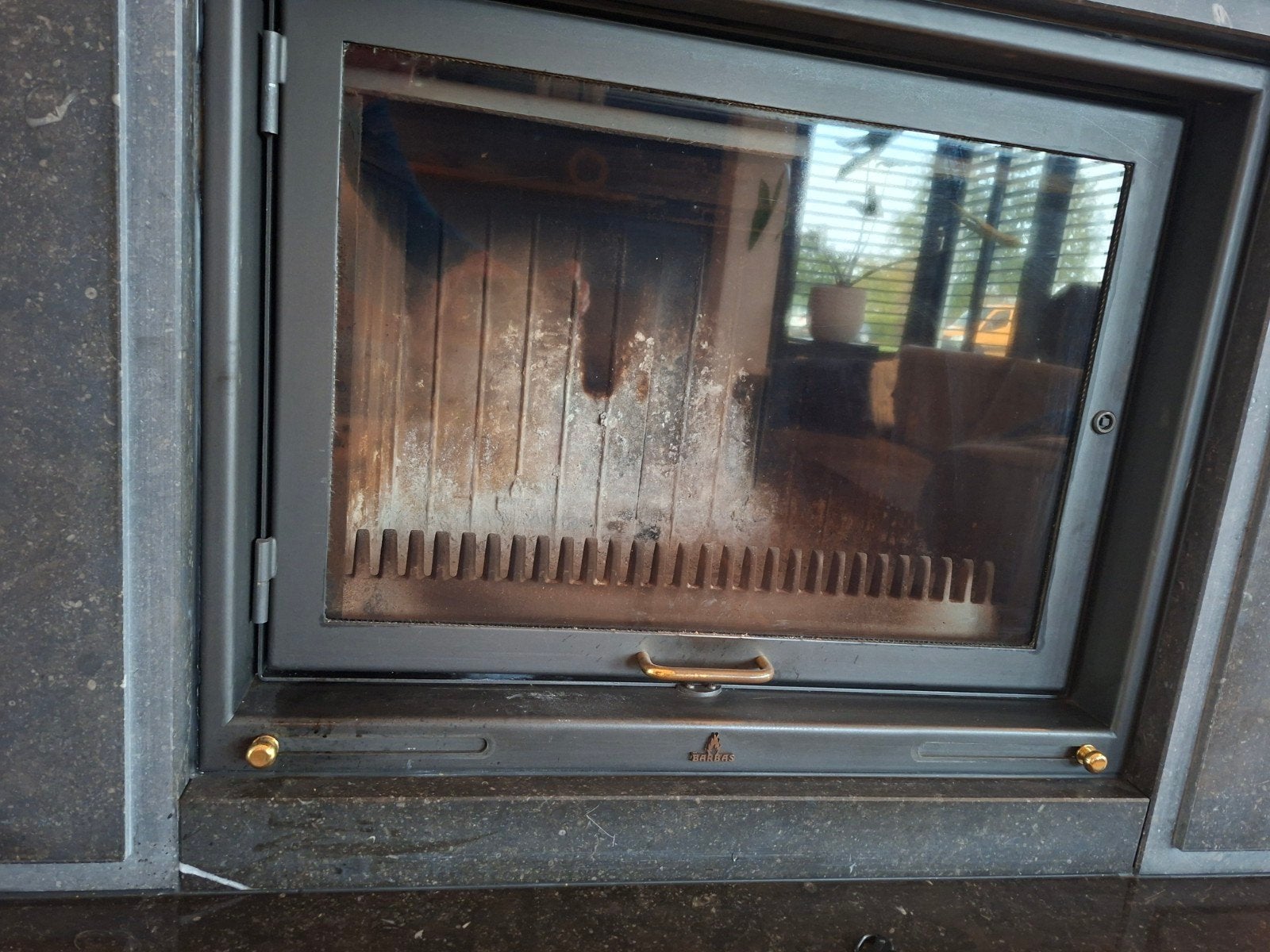 Houtkachel Barbas inbouw, Ophalen, Gebruikt, Inbouwhaard, Houthaard