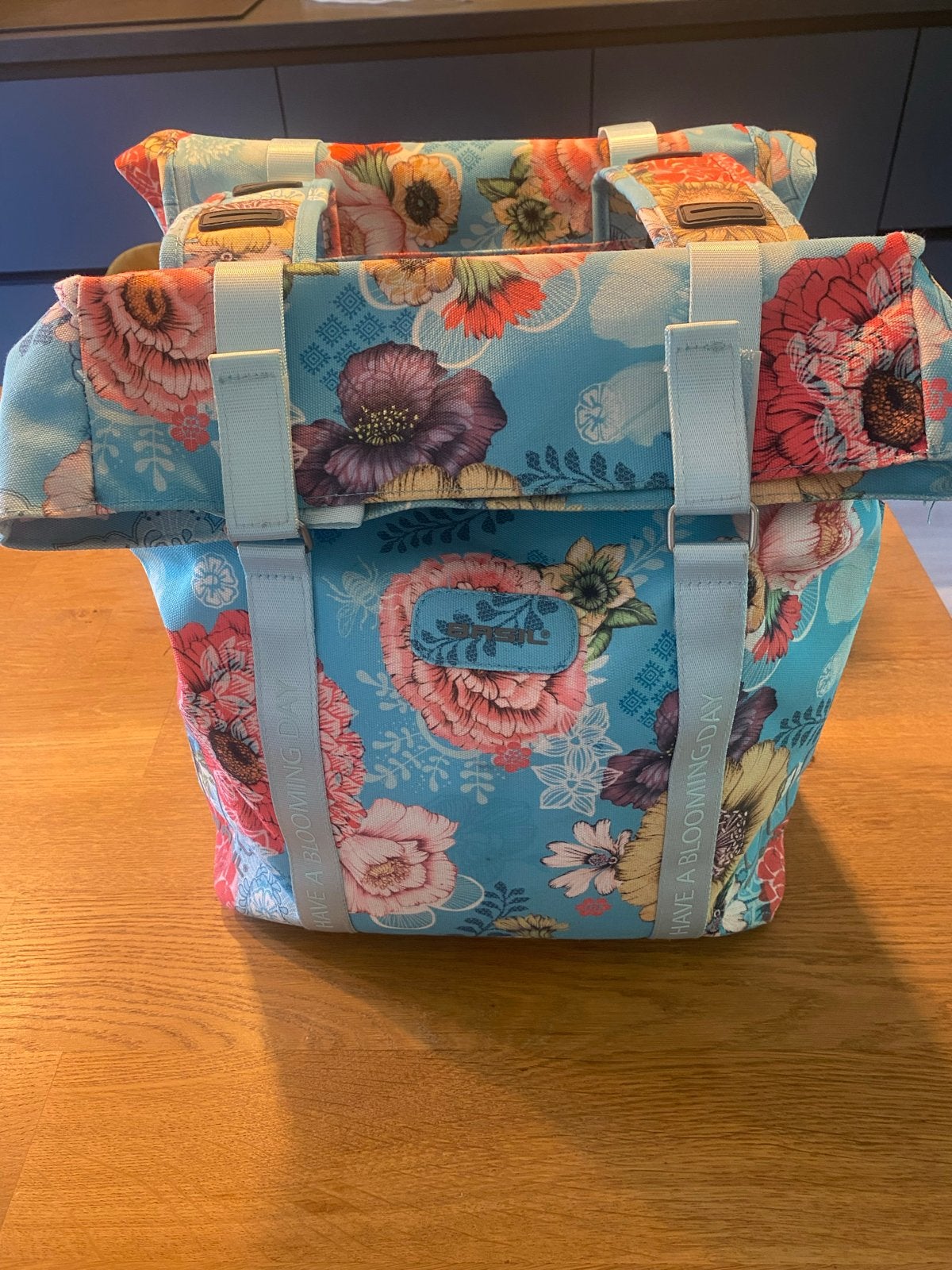 Basil Bloom Field Dubbele Fietstas MIK - 28-35L - Blauw, Ophalen of Verzenden, Nieuw