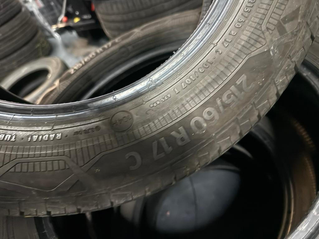 4x 215 60 17 109T Continental Vancontact Eco DEMO DOT4522, Nieuw, 17 inch, Ophalen of Verzenden, Band(en)