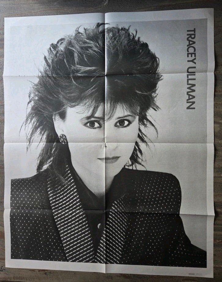 Tracey Ullman Poster - Zwart-wit Muziek Poster, Ophalen of Verzenden, Zo goed als nieuw, A1 t/m A3, Film en Tv