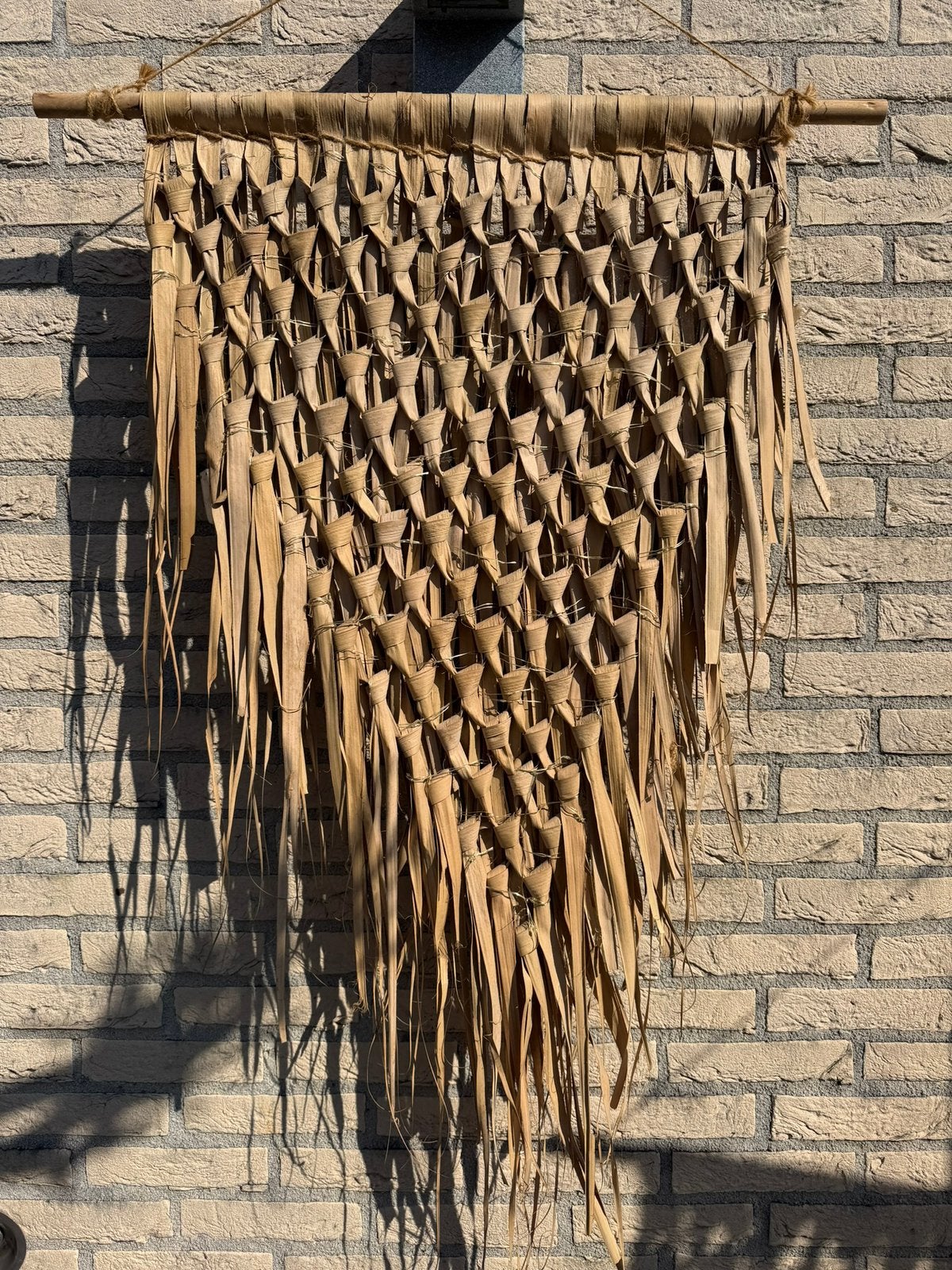 Palmblad wanddecoratie met verlichting, Ophalen, Zo goed als nieuw