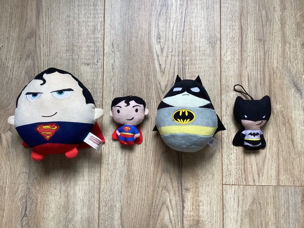 Superman en Batman zachte knuffels NIEUW, Ophalen of Verzenden, Nieuw