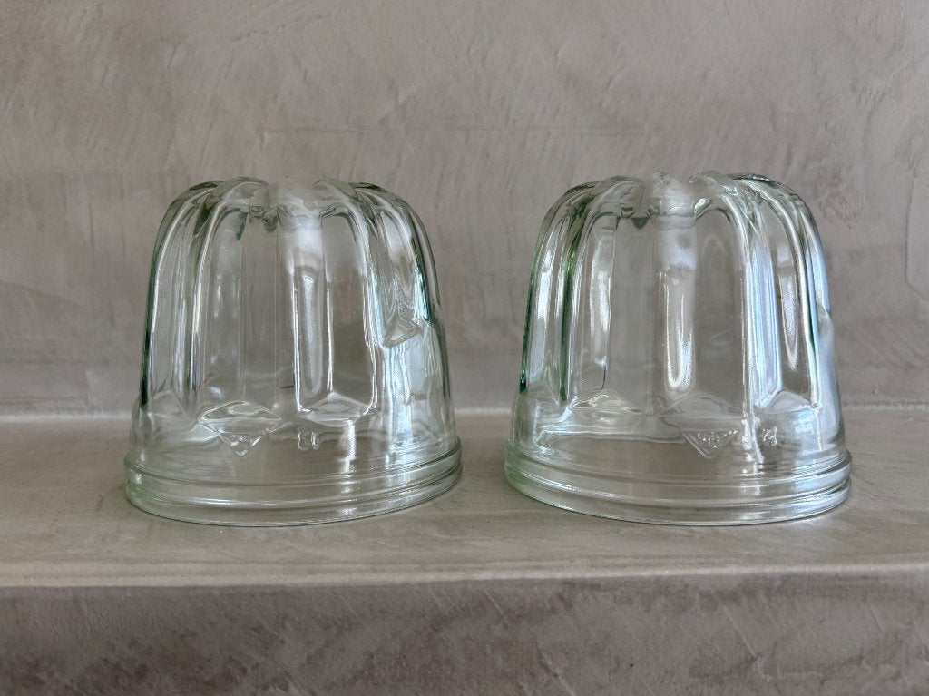Vintage Puddingvorm Glas 10 cm, Antiek en Kunst, Curiosa en Brocante, Ophalen