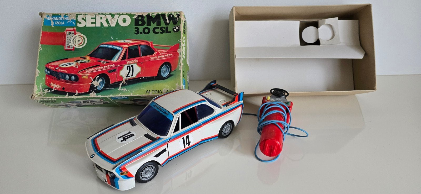 Zeldzame Mehanotehnika Servo BMW 3.0 CSL Afstandsbediening A, Ophalen of Verzenden, Groter dan 1:32, Auto, Overige merken