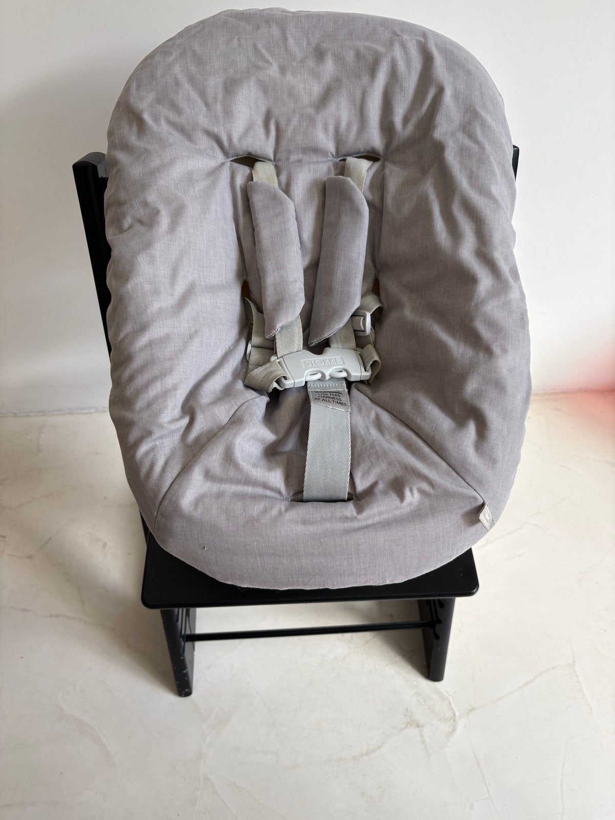 Stokke Tripp Trapp Newborn Set Grijs met Gordel, Ophalen, Zo goed als nieuw, Overige typen, Gordel(s)