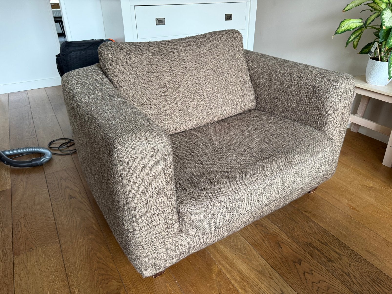 Loveseat (1,5 sits) bruin, Ophalen, Gebruikt, Loveseat, 75 tot 100 cm
