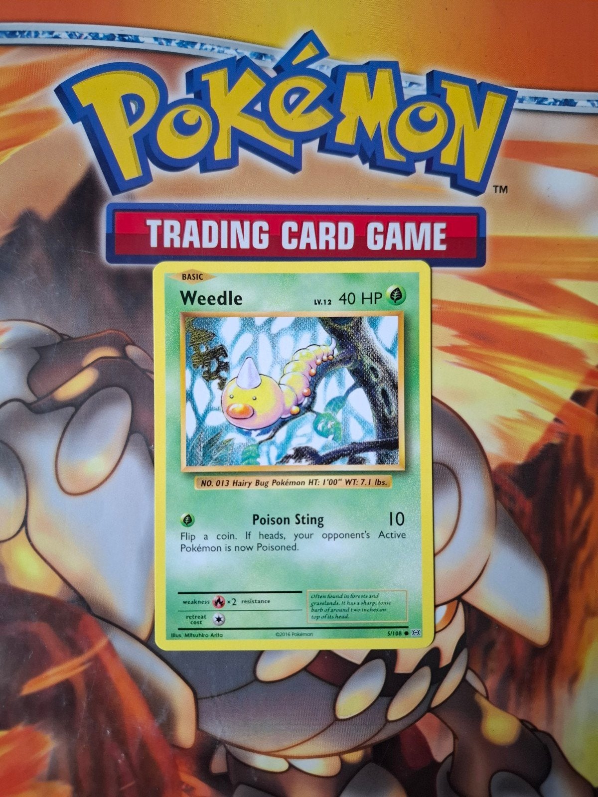 Weedle 5/108 XY Evolutions pokemon kaart nm, Hobby en Vrije tijd, Verzamelkaartspellen | Pokémon, Ophalen of Verzenden, Zo goed als nieuw