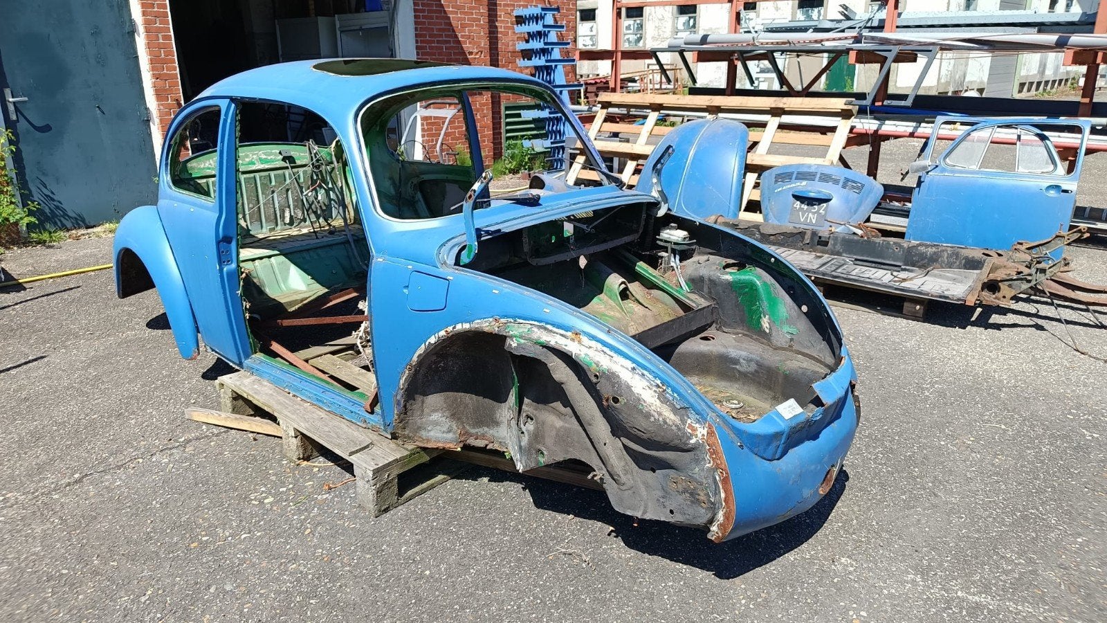 Volkswagen kever 1303 project body bodem, Ophalen, Volkswagen