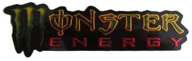 Monster Energy metallic sticker #6, Motoren, Ophalen of Verzenden
