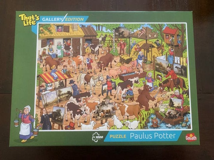 Goliath That's Life Gallery Edition Paulus Potter puzzel 100, Ophalen of Verzenden, Zo goed als nieuw