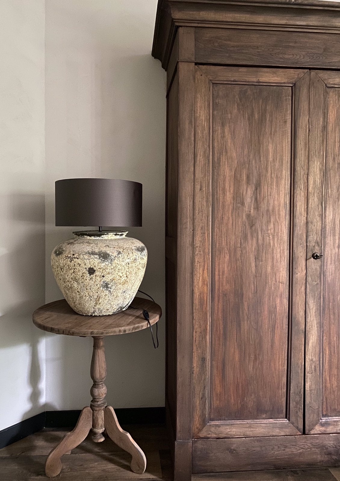 Oude kruiklamp-lamp-kruik-lampen-landelijk-tafellamp, Ophalen