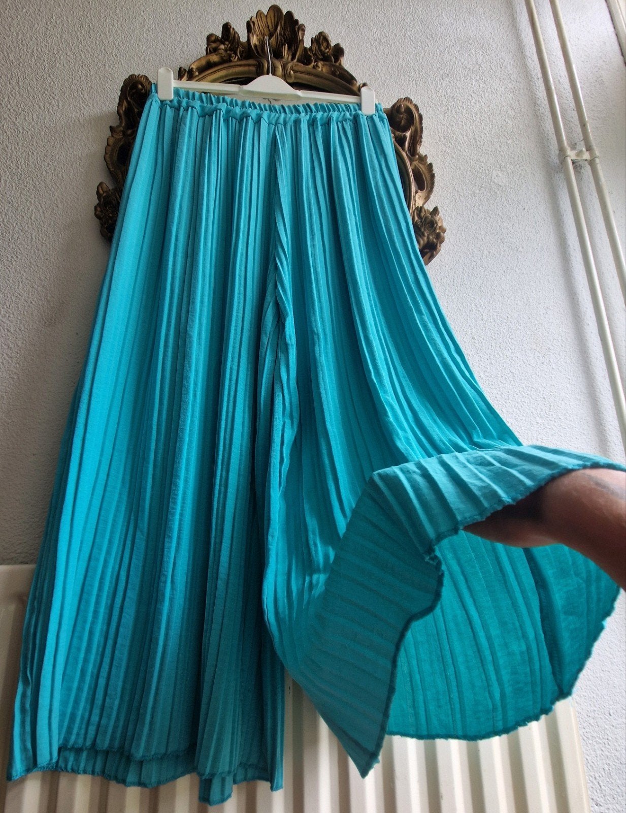 Als nieuw! Madara moonshine turquoise luchtig rib wijd broek, Blauw, Ophalen of Verzenden, Zo goed als nieuw, Madara