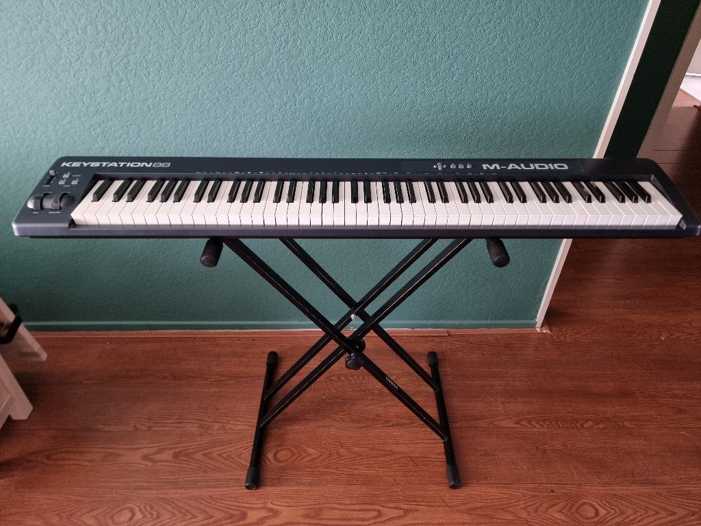 M-audio Keystation 88 Midi controller, Gebruikt, 88 toetsen, Midi-aansluiting, Ophalen