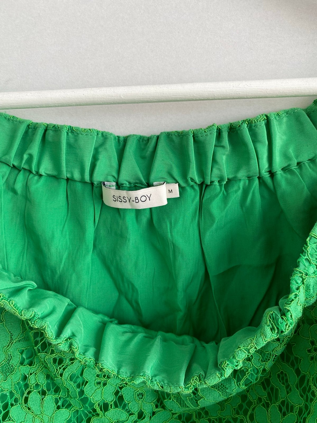 Sissy-Boy Groene Kanten Off-Shoulder Top Maat M, Kleding | Dames, Tops, Maat 38/40 (M), Ophalen of Verzenden, Zo goed als nieuw