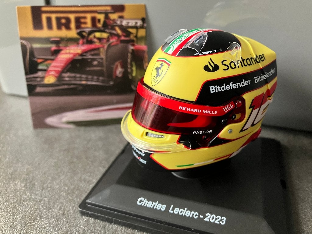 ✅ Charles Leclerc 1:5 helm 2023 Italië GP Ferrari SF23 F1, Verzamelen, Ophalen of Verzenden, Nieuw, Formule 1