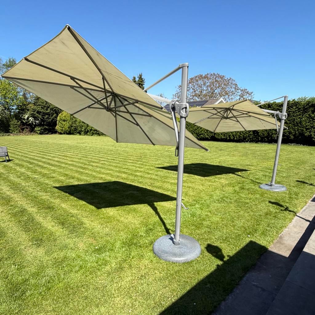 2x Glatz SombranoS Zweefparasol - 360 draaibaar & kantelbaar, Tuin en Terras, Parasols, Ophalen, Kantelbaar, Nieuw, 2 tot 3 meter