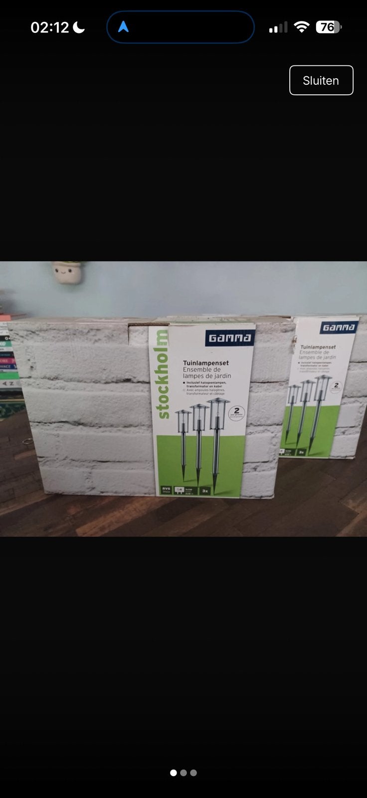 GEZOCHT GAMMA LAMPEN TUINSET STOCKHOLM!!!!, Ophalen of Verzenden
