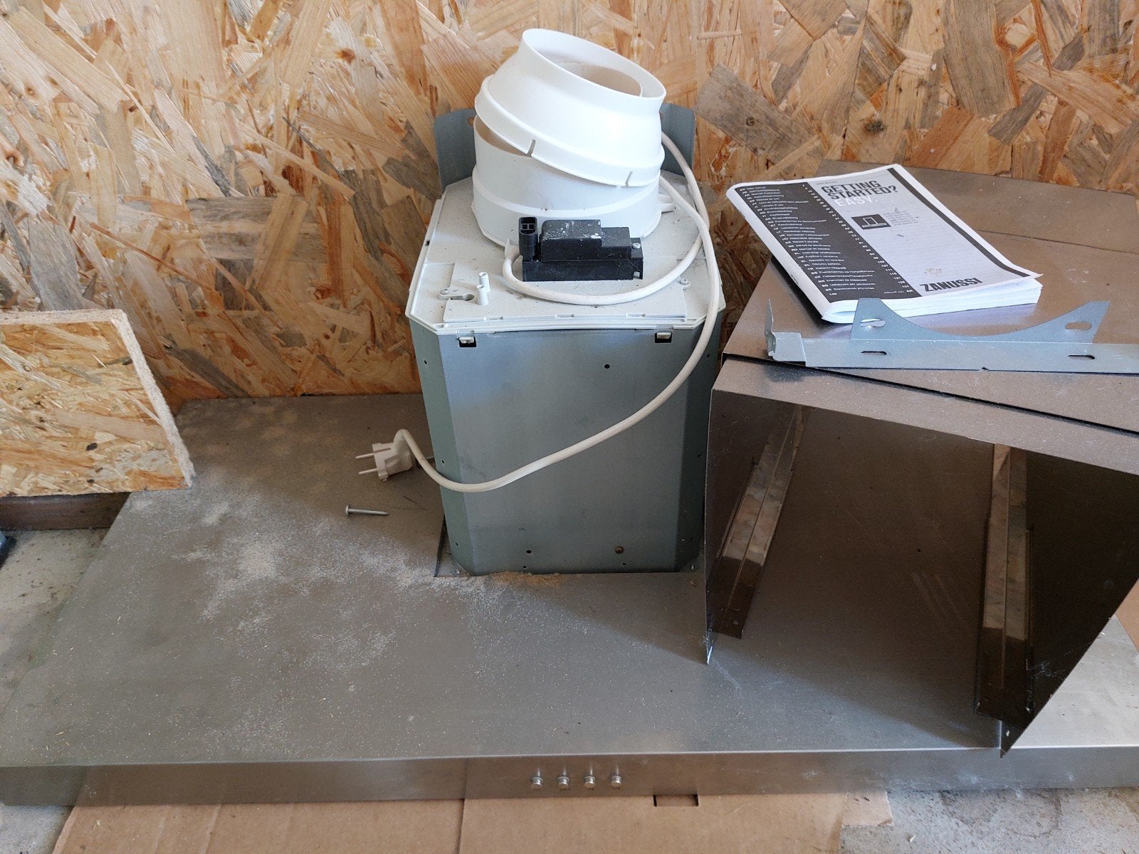 Zanussi Afzuigkap - Gebruikt maar functioneel, Ophalen, Gebruikt, Onderbouw afzuigkap, Vrijstaand