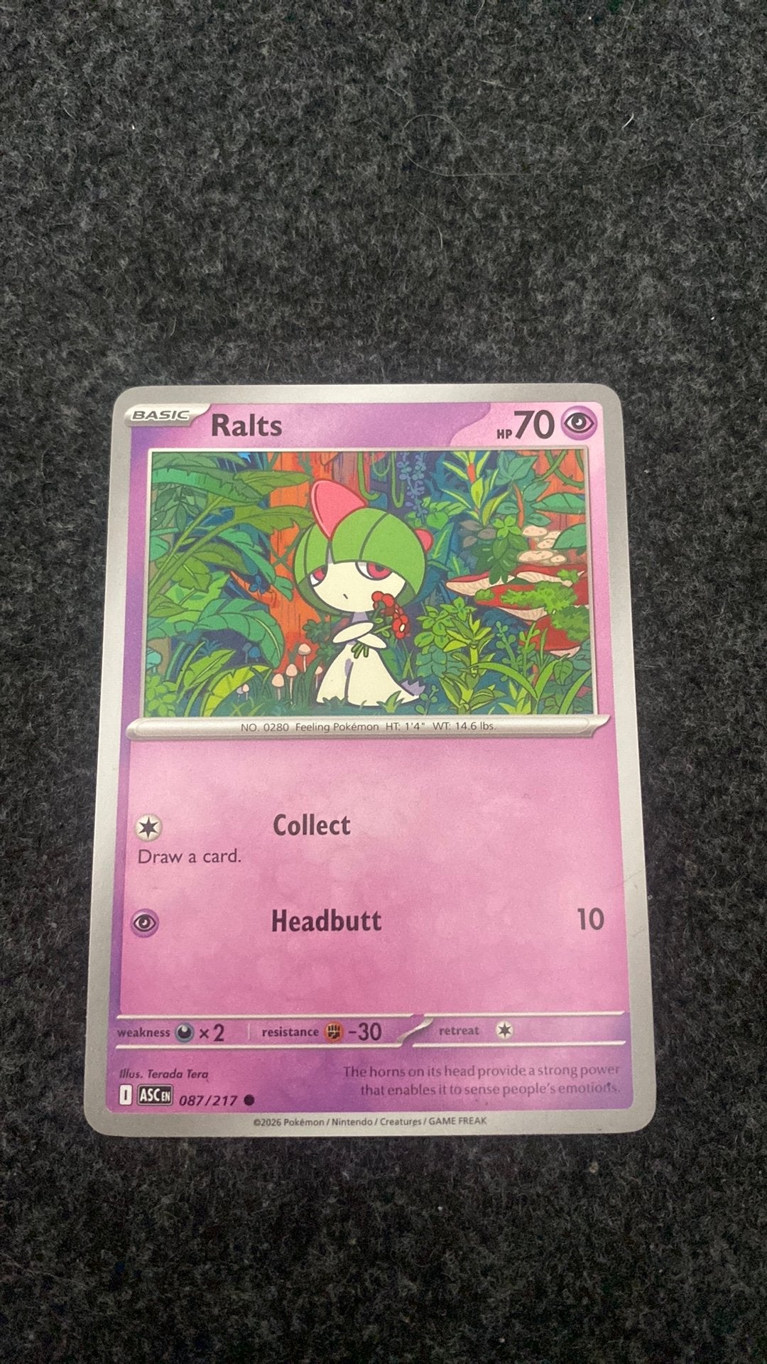 Ascended heroes Ralts common - 087/217, Ophalen of Verzenden, Zo goed als nieuw