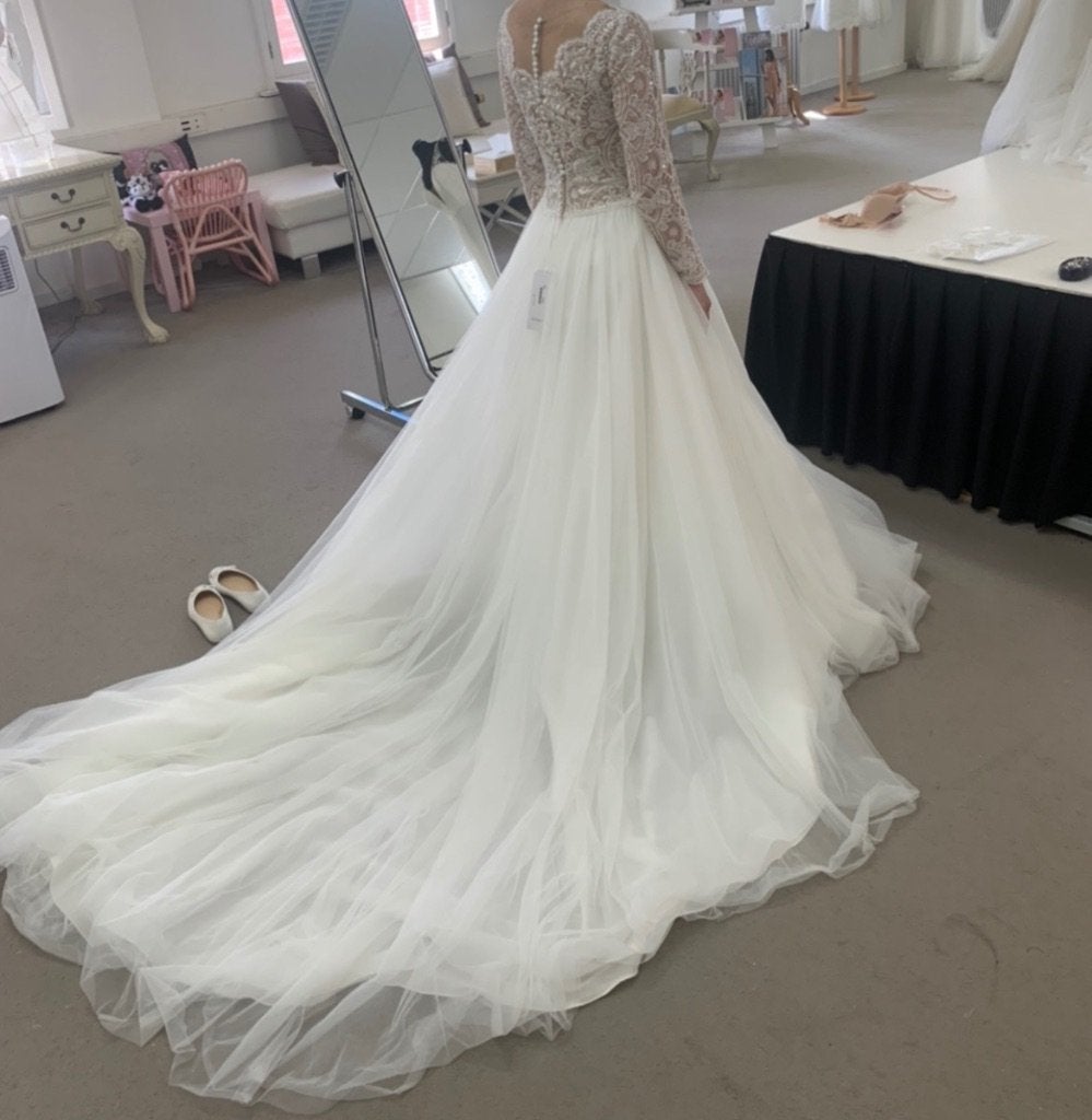 Trouwjurk Maggie Sottero, Trouwjurk, Wit, Maggie Sottero, Ophalen of Verzenden