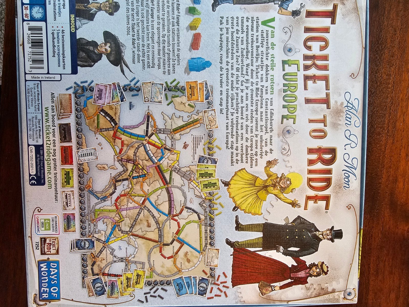 Ticket to Ride Europe - Nieuw in doos gezelschapsspel, Days of Wonder, Nieuw, Ophalen of Verzenden, Drie of vier spelers