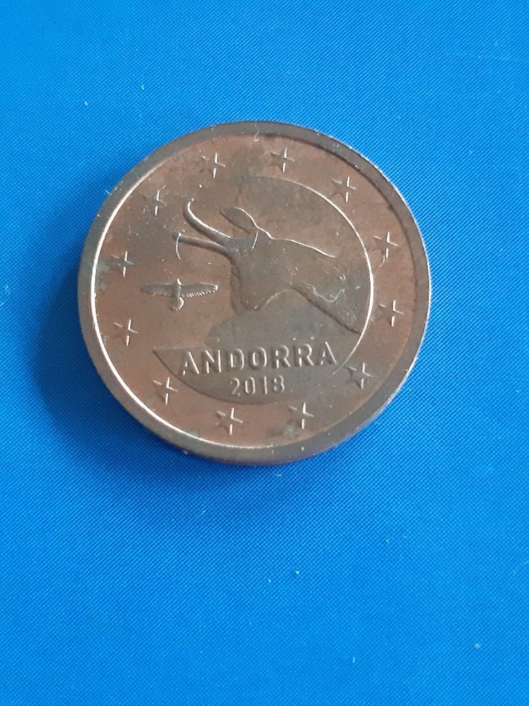 2018 Andorra 2 cent, Verzenden, Overige landen, 2 cent, Losse munt