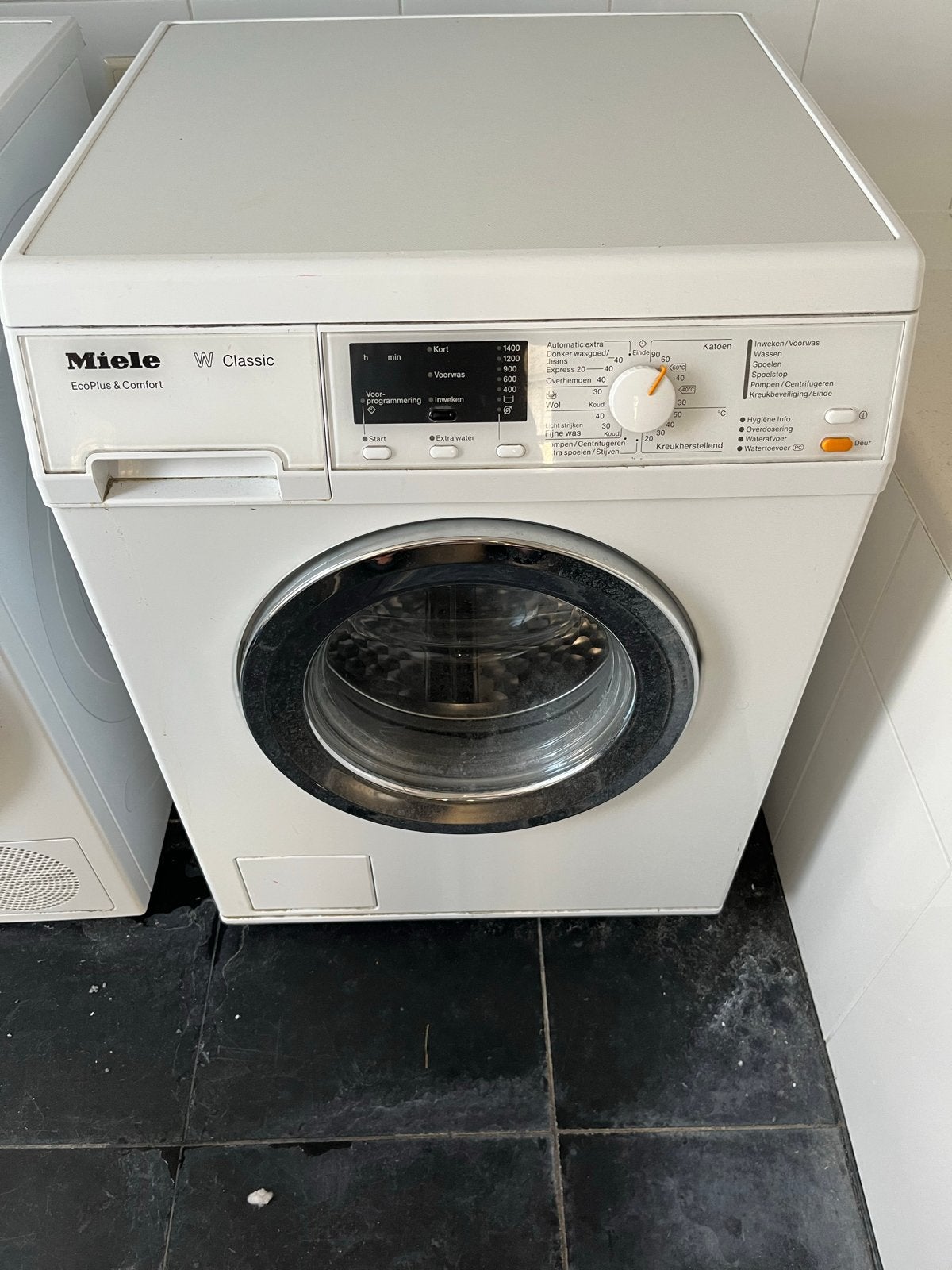 Miele W Classic WDA211 WPM Wasmachine - EcoPlus & Comfort, Witgoed en Apparatuur, Wasmachines, Ophalen, Gebruikt, Voorlader, Kort programma
