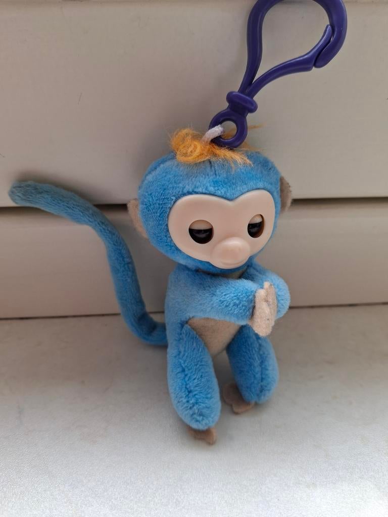 ZGAN: Fingerlings sleutelhanger - blauw aapje 10 cm, Ophalen of Verzenden, Zo goed als nieuw, Jongen of Meisje