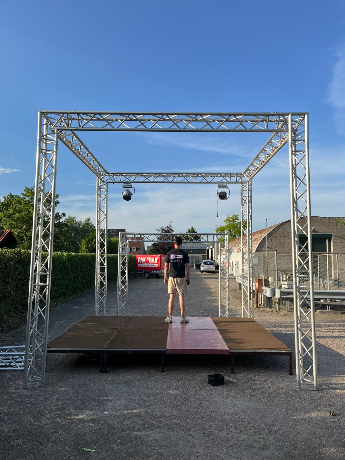 Podiumdelen te huur | 8-delige podiumset | Heeswijk-Dinther, Ophalen, Zo goed als nieuw, Overige