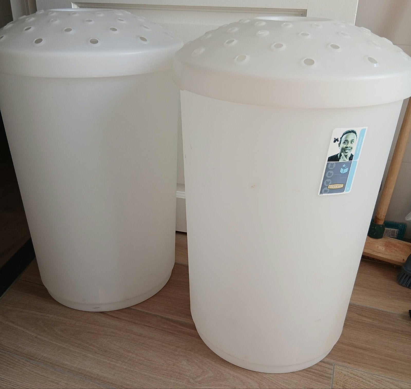 2x wasmand met deksel Curver, Ophalen