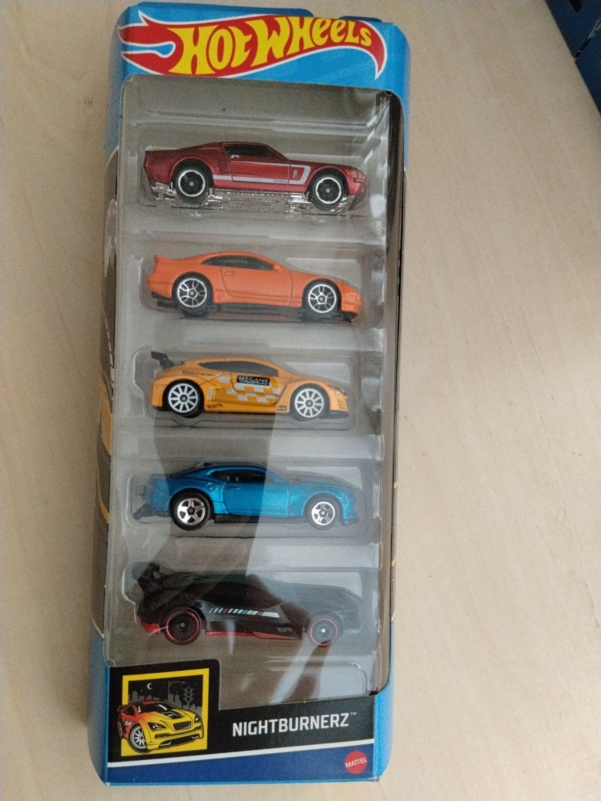 Hotwheels nightburnerz 5-pack hot wheels, Ophalen of Verzenden, Nieuw, Auto