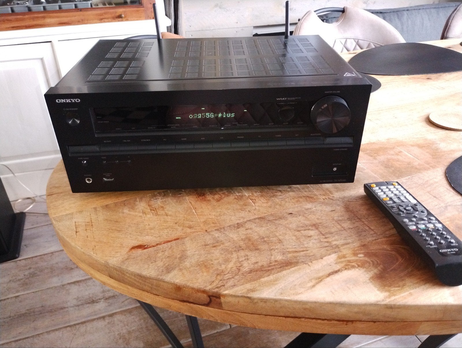 Fraaie Onkyo TX-SR646 Dolby Atmos 4K Airplay phono Spotify, Ophalen, Gebruikt, 120 watt of meer, Onkyo