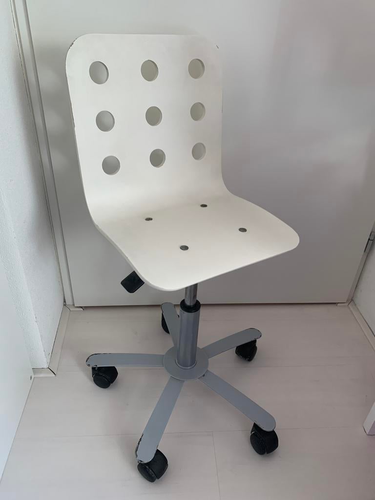 Witte Ikea Kinder Bureaustoel Jules, Ophalen, Gebruikt, Wit, Bureaustoel