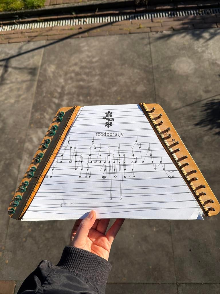 Tafelciter / Lap Harp met 5x bladmuziek - Zo goed als nieuw, Muziek en Instrumenten, Snaarinstrumenten | Overige, Verzenden, Zo goed als nieuw