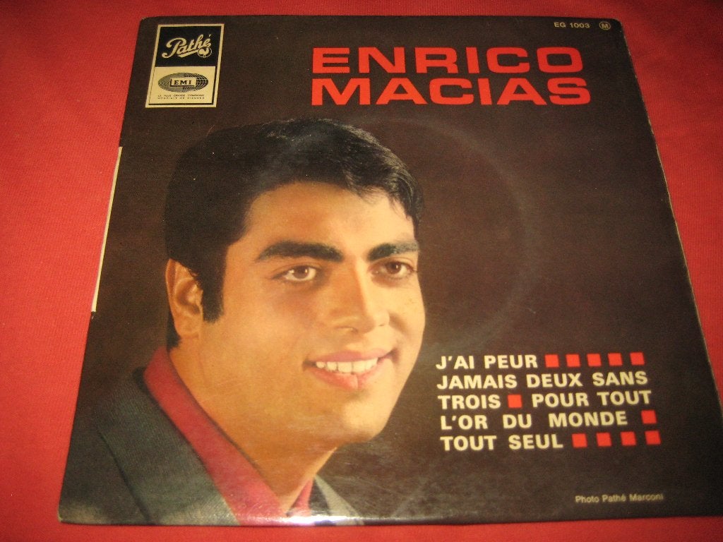 Enrico Macias: Jài peur + Pur tout l`or du monde, Ophalen of Verzenden, Zo goed als nieuw, Pop
