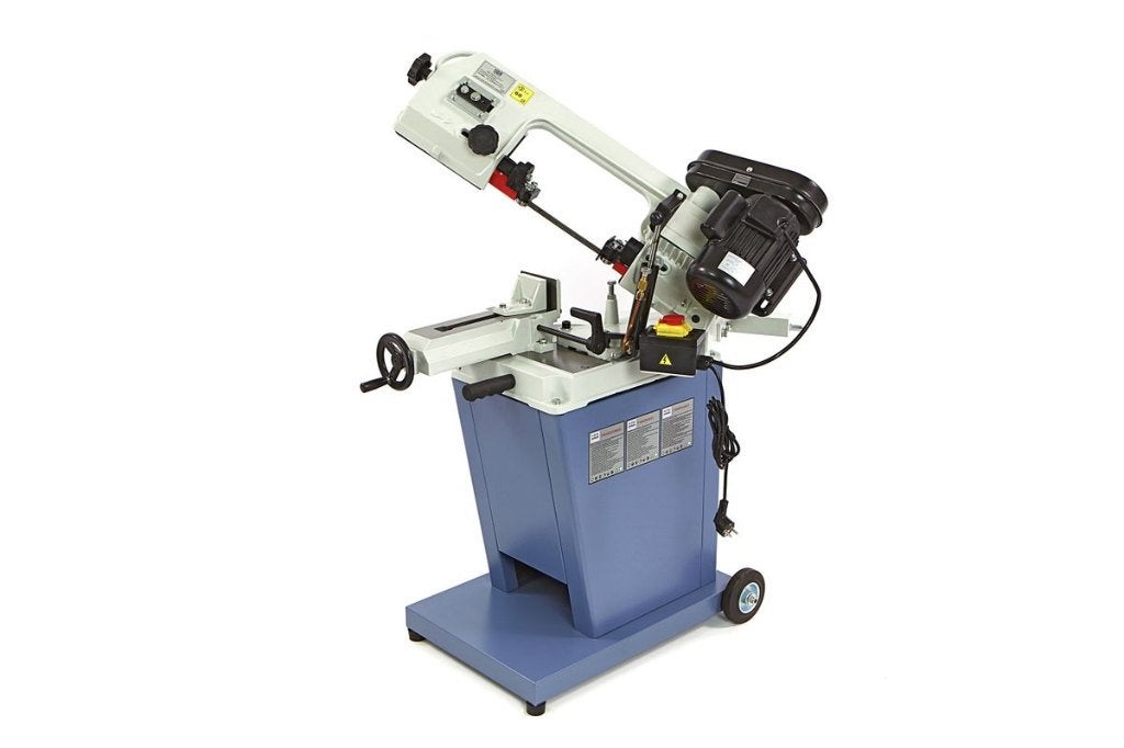 Metaal lintzaag / afkortzaag HBM 128, Ophalen, Gebruikt, 600 tot 1200 watt, 30 tot 70 mm