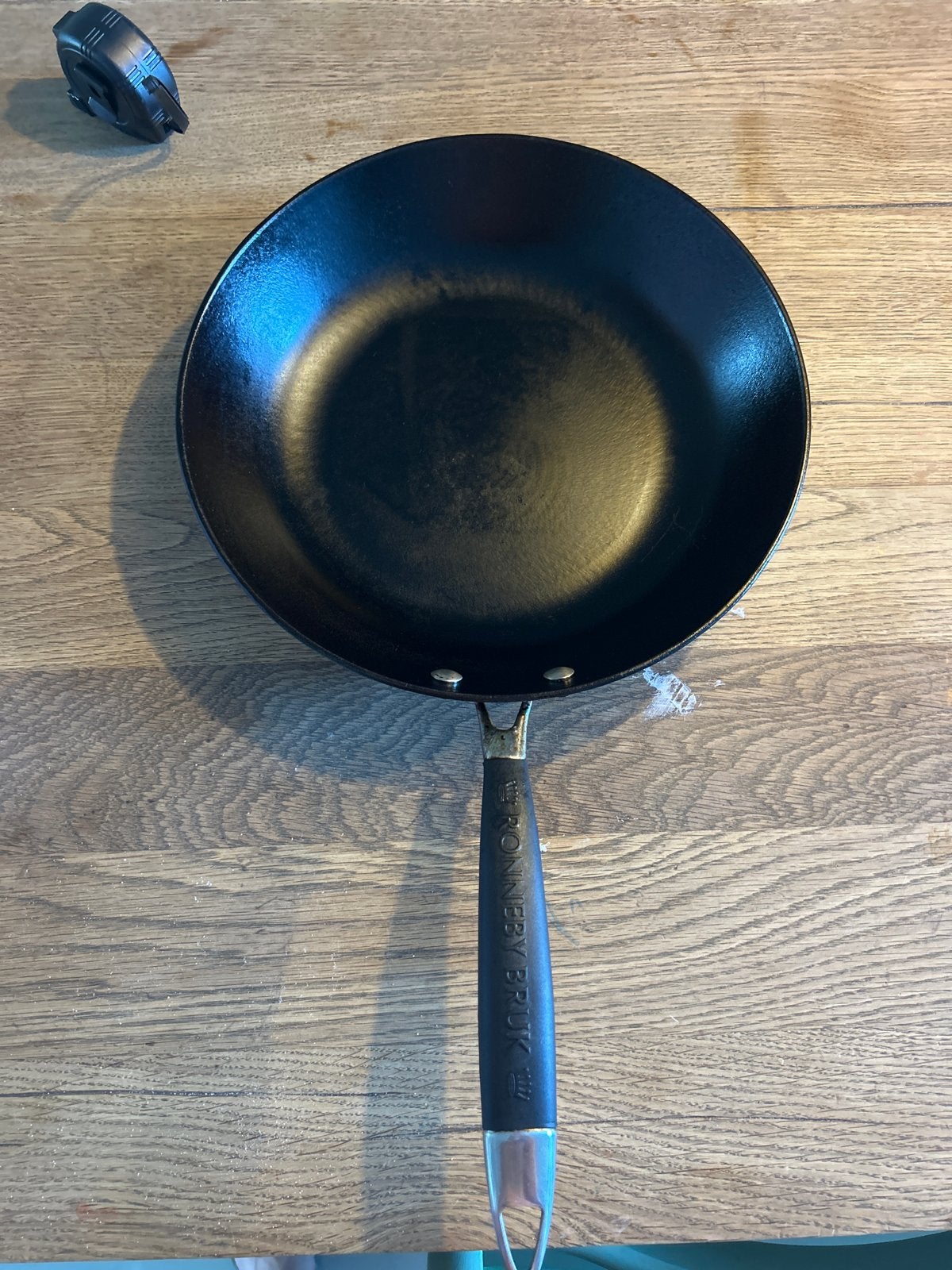 Gietijzeren koekenpan Ronneby Bruk 28cm, Ophalen, Zwart, Metaal, Overige merken