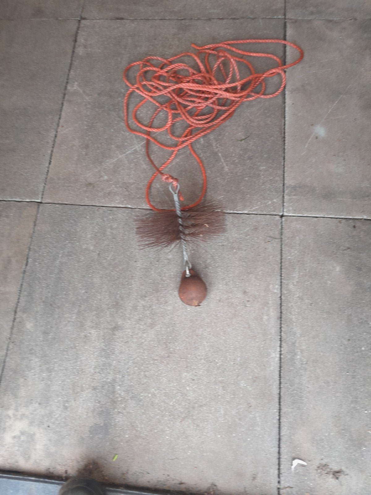 schoorsteenveger met ijzeren bal, Ophalen of Verzenden