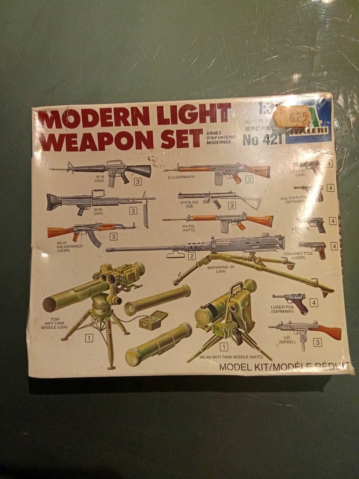 Italeri Modern Light Weapon Set No 421 Modelbouw, Italeri, 1:32 tot 1:50, Overige typen, Nieuw