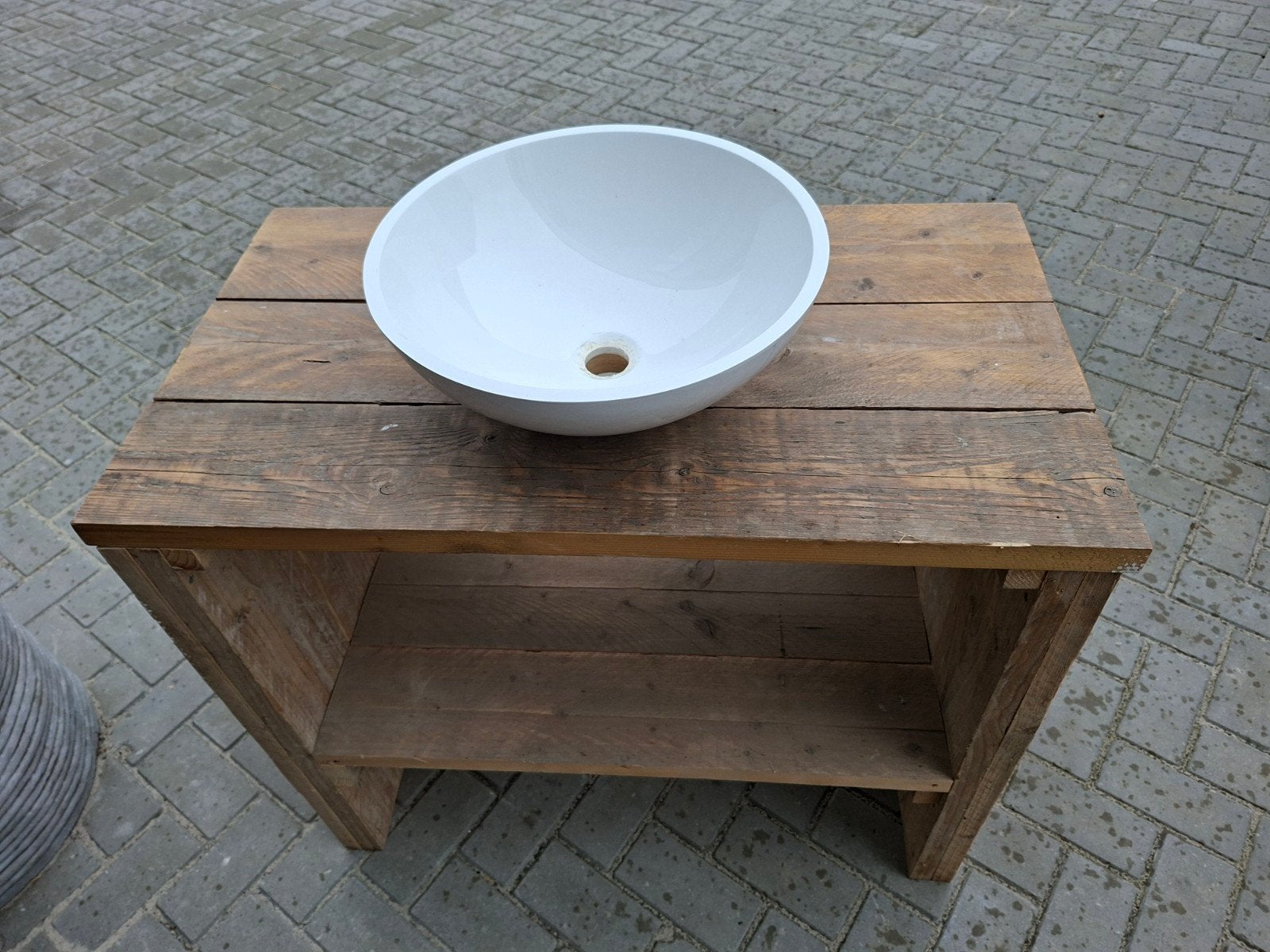 Showroom model badmeubel met waskom, Ophalen, 50 tot 100 cm, Zo goed als nieuw, Minder dan 100 cm