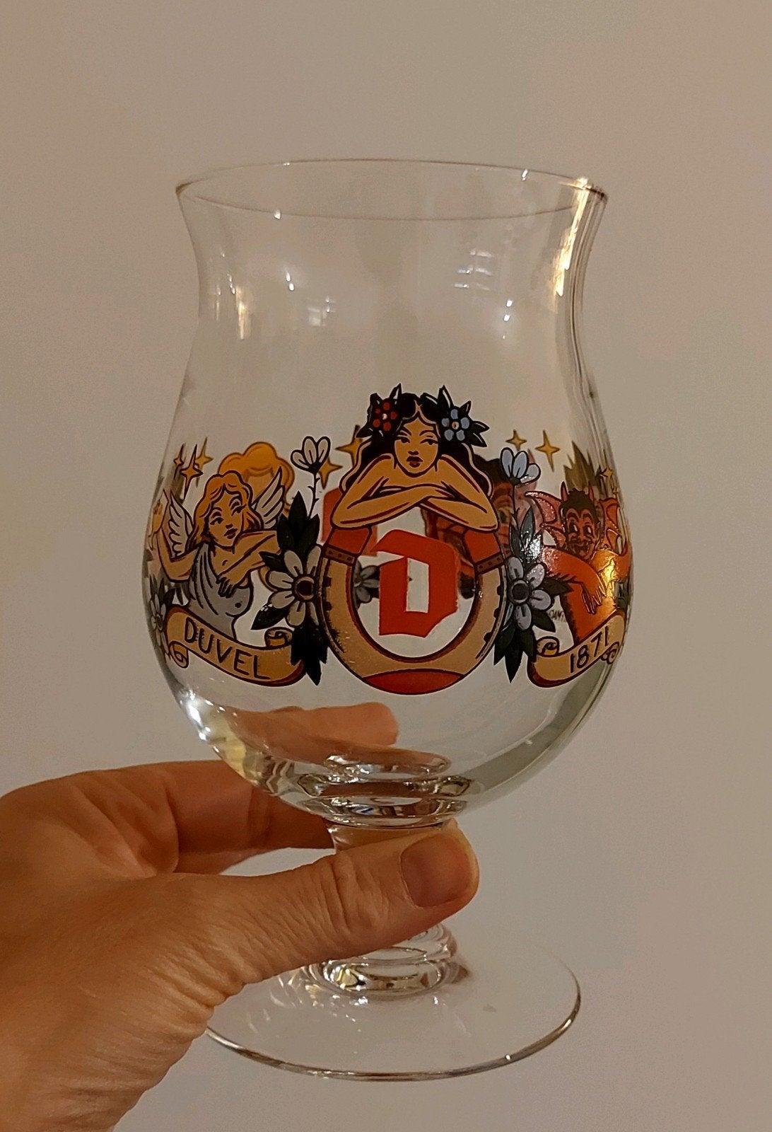 Prachtig Duvel bierglas Art-collection Schiffmacher, Ophalen of Verzenden, Zo goed als nieuw