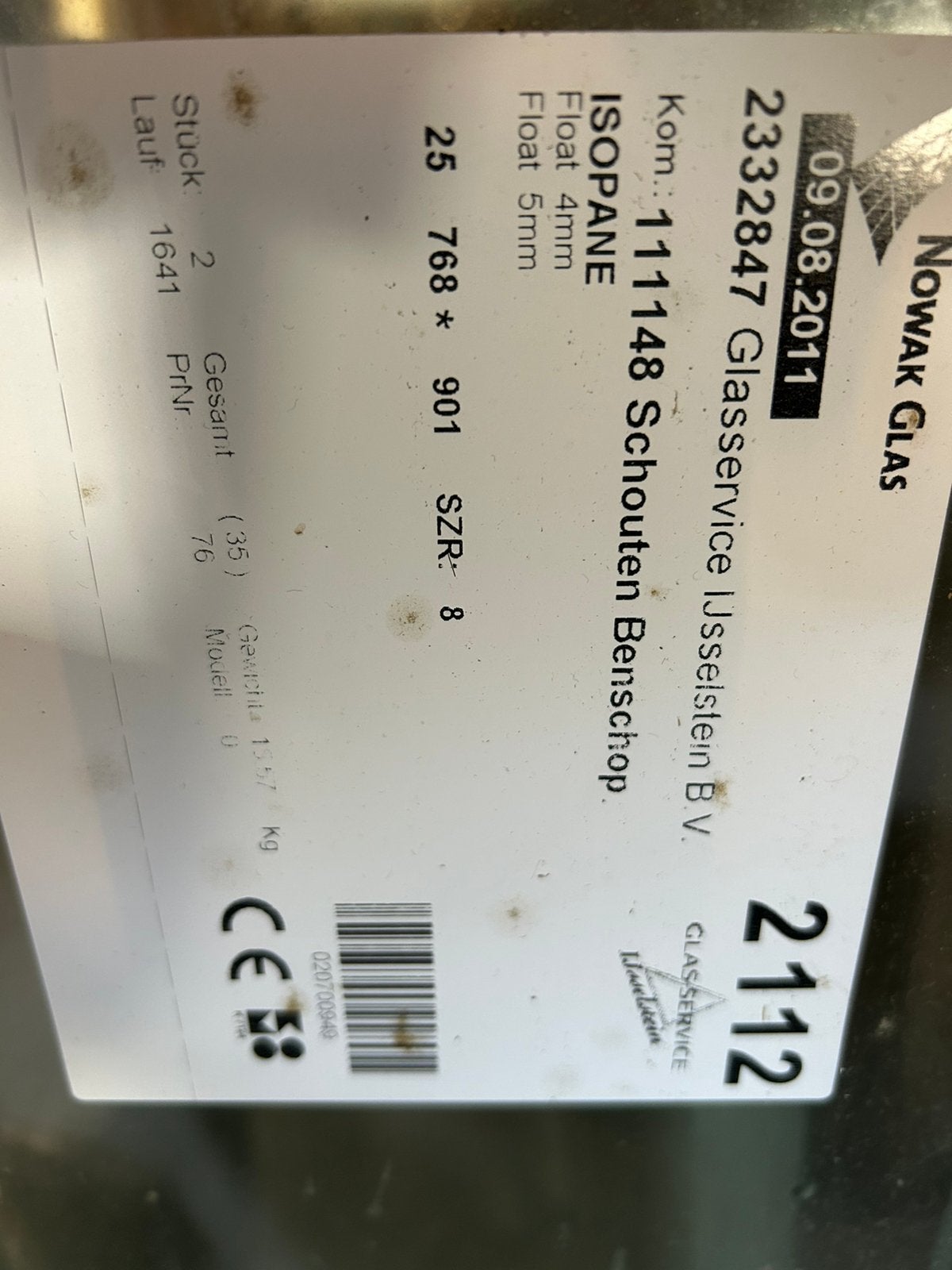 dubbel glas, Ophalen, Nieuw, Multiplex