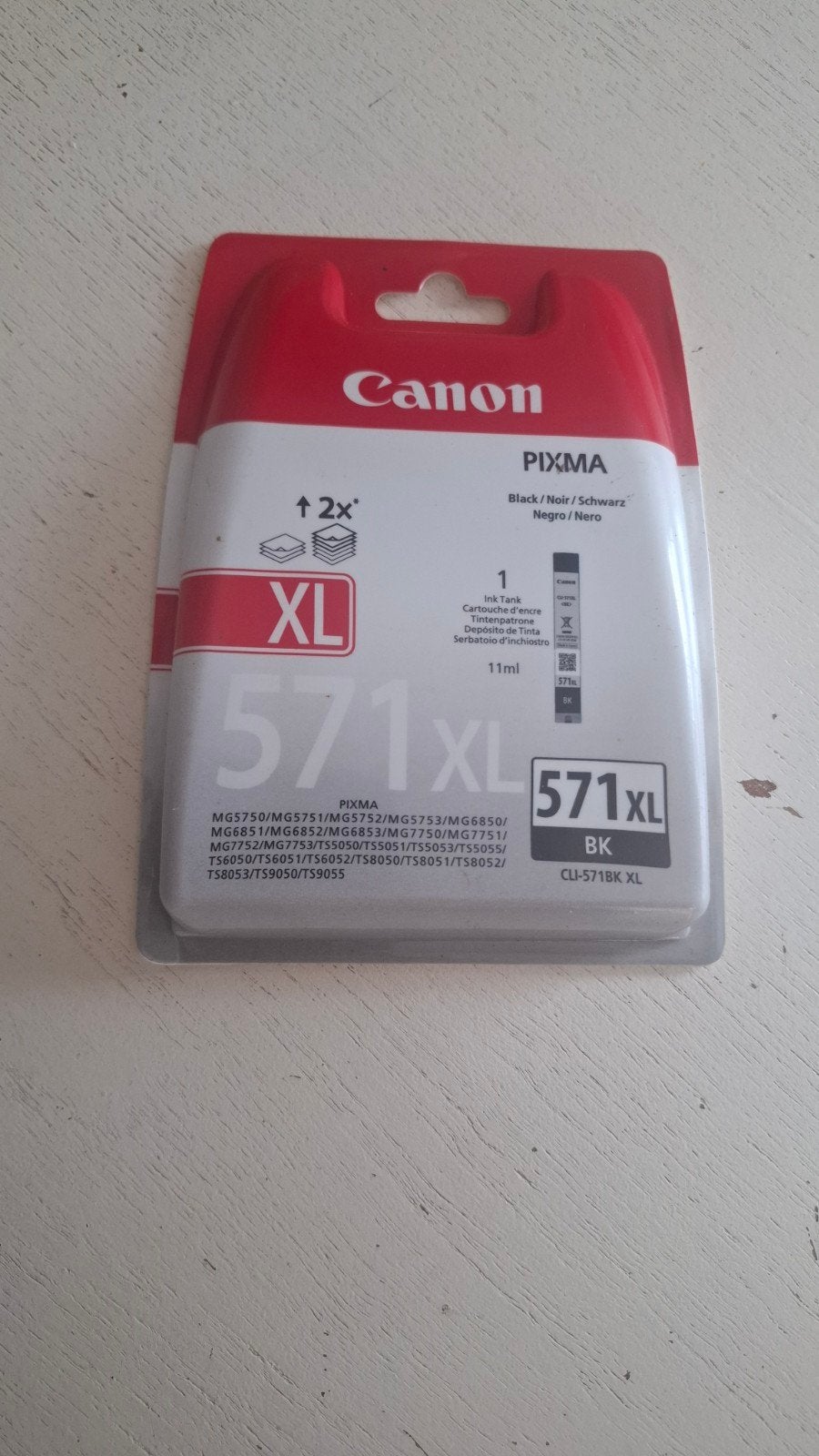 Canon Pixma 571XL BK inktcartridge - Nieuw en Ongeopend, Ophalen of Verzenden, Nieuw, Cartridge, Canon