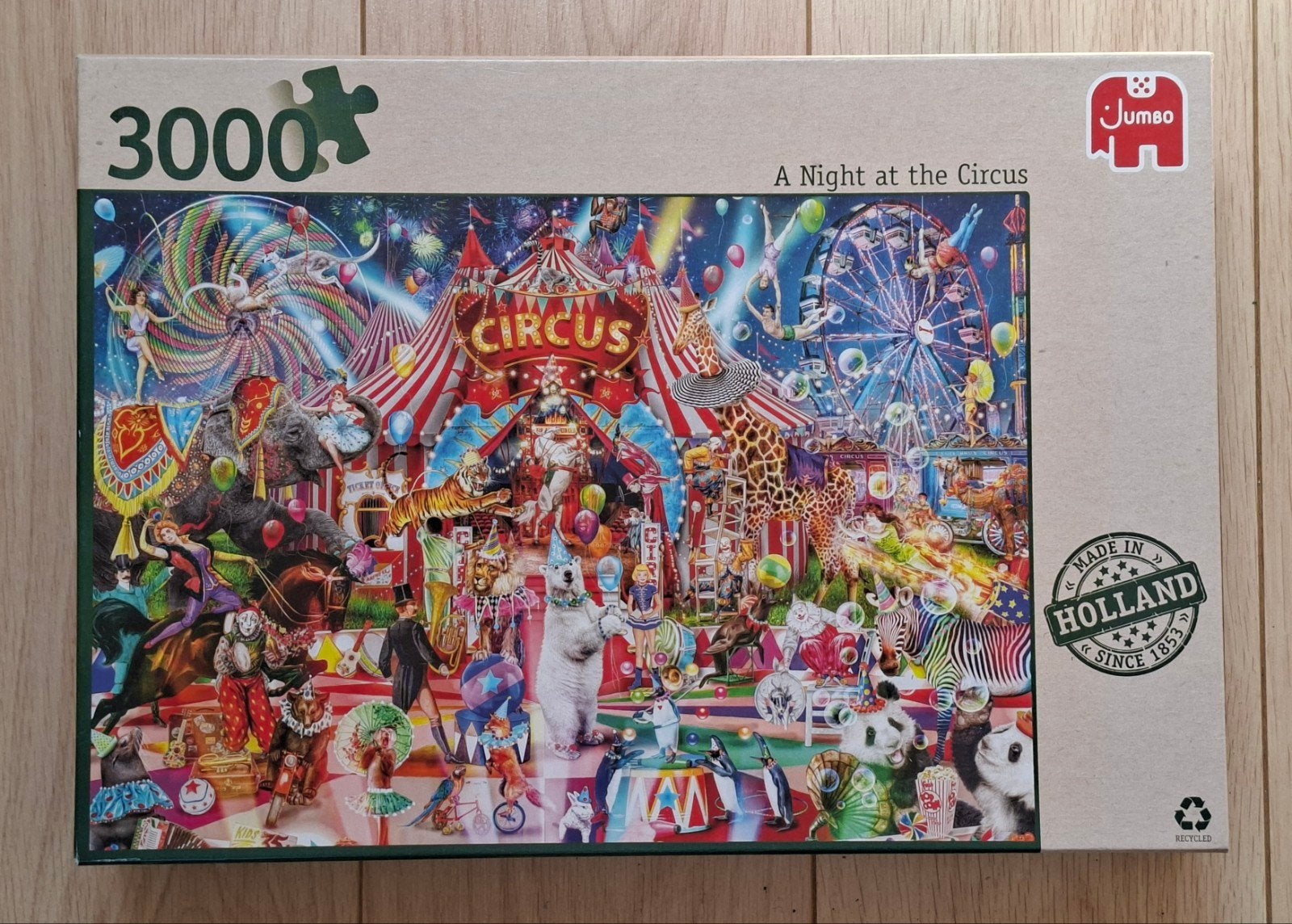 Puzzel . A Night at the Circus., Ophalen of Verzenden, Meer dan 1500 stukjes, Zo goed als nieuw