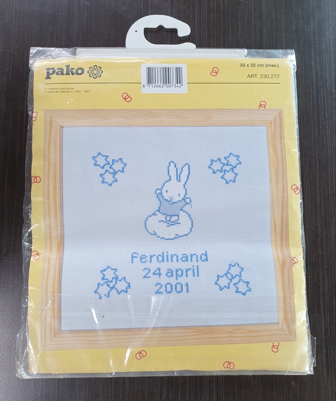 nieuw! pako Nijntje geboortelap borduurpakket, Verzenden, Nieuw, Borduurpakket