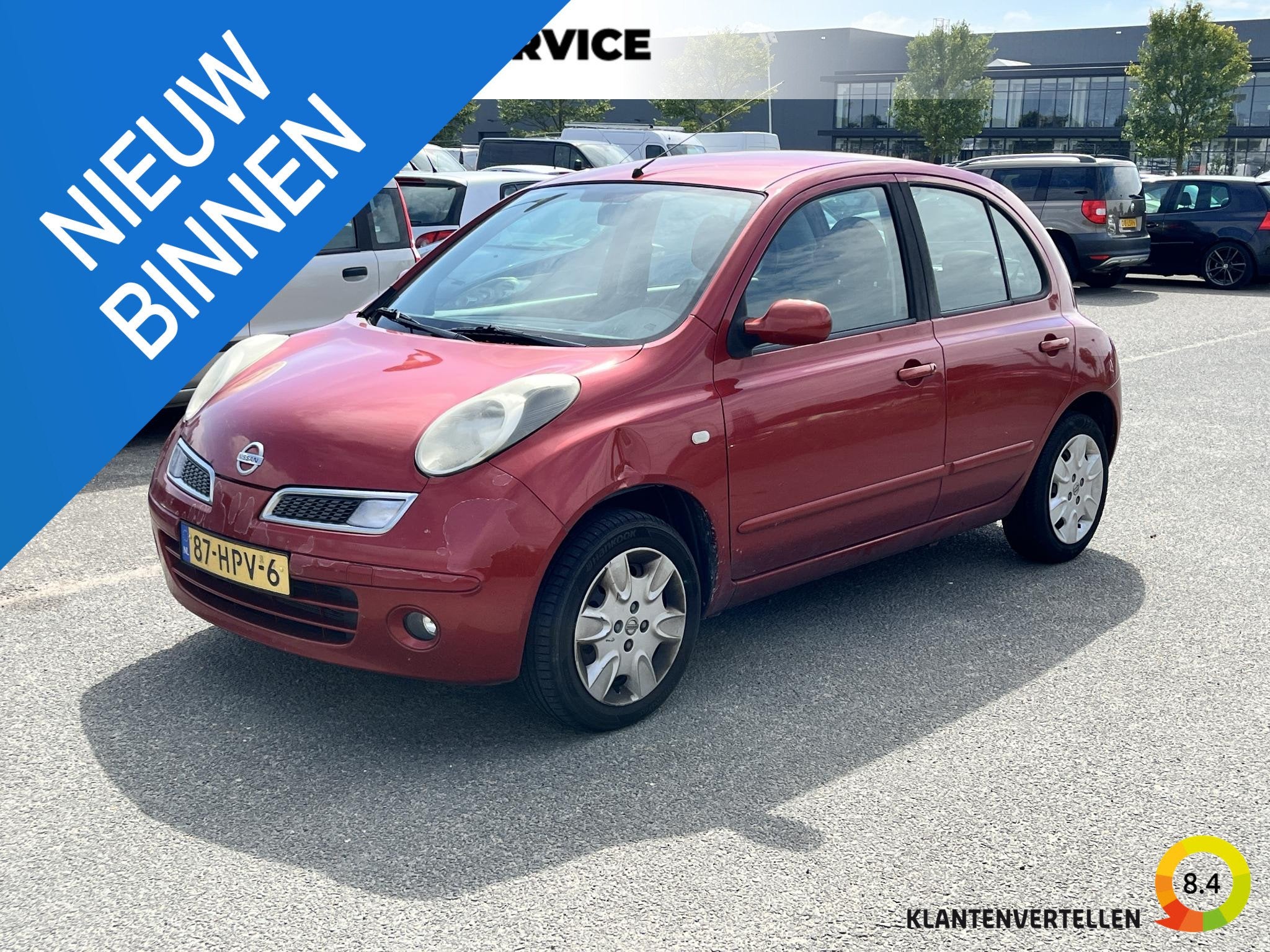 Nissan Micra 1.2 Acenta EXPORT ONLY! Airco, trekhaak, Voorwielaandrijving, Stof, Gebruikt, 31 €/maand