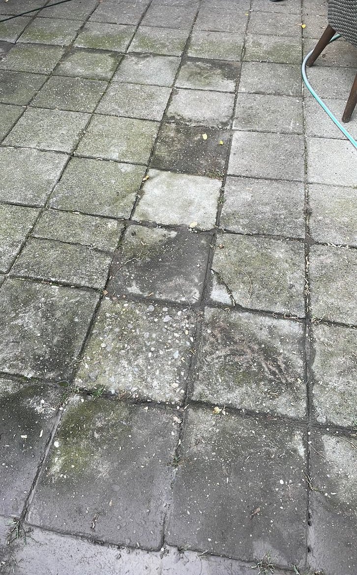 Tegels terras, Ophalen of Verzenden, Zo goed als nieuw, Beton, Terrastegels