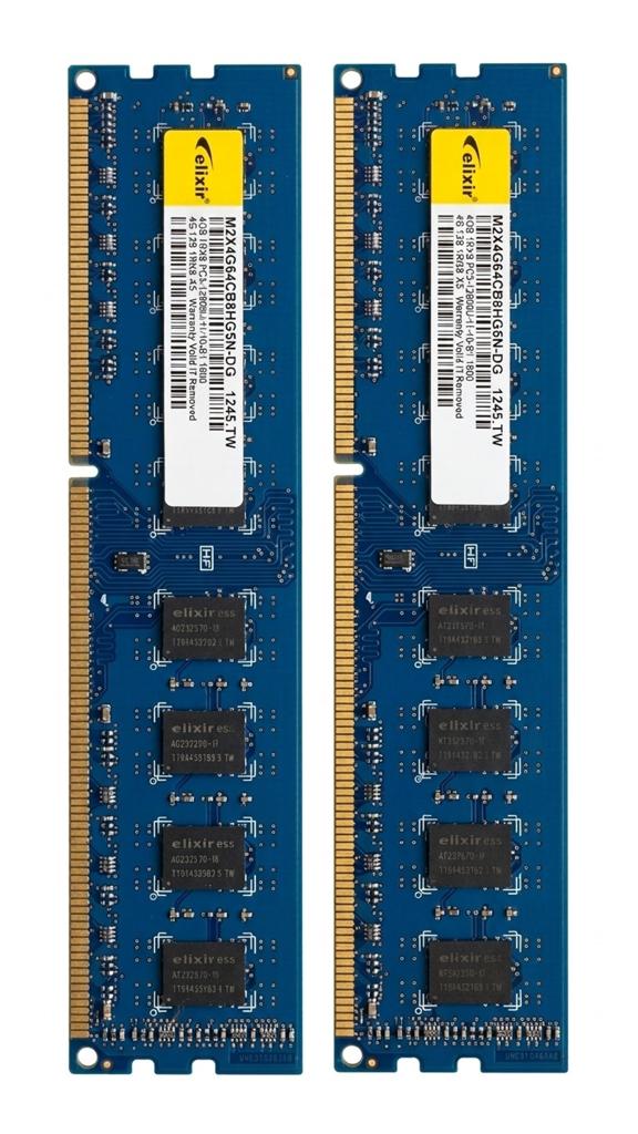8GB DDR3 RAM (2x4GB) Elixir PC3-12800U 1600MHz, Gebruikt, 8 GB, DDR3, Ophalen of Verzenden