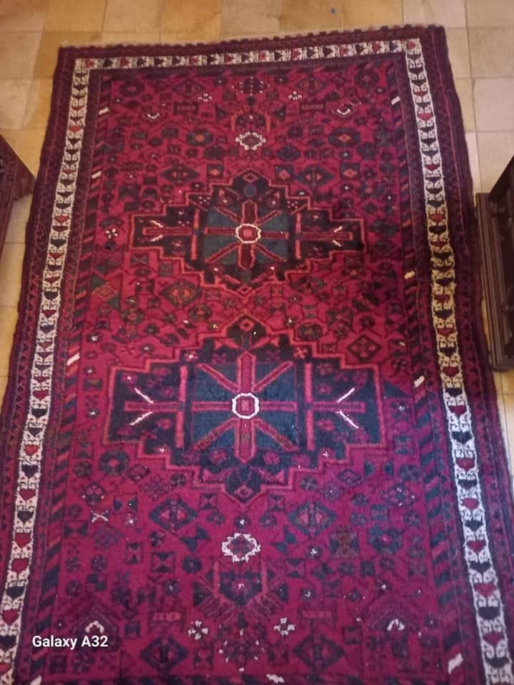 Handgeknoopt Perzisch tapijt, Klardasht kleed 226x144 cm, Ophalen, 100 tot 150 cm, Blauw, Klassiek