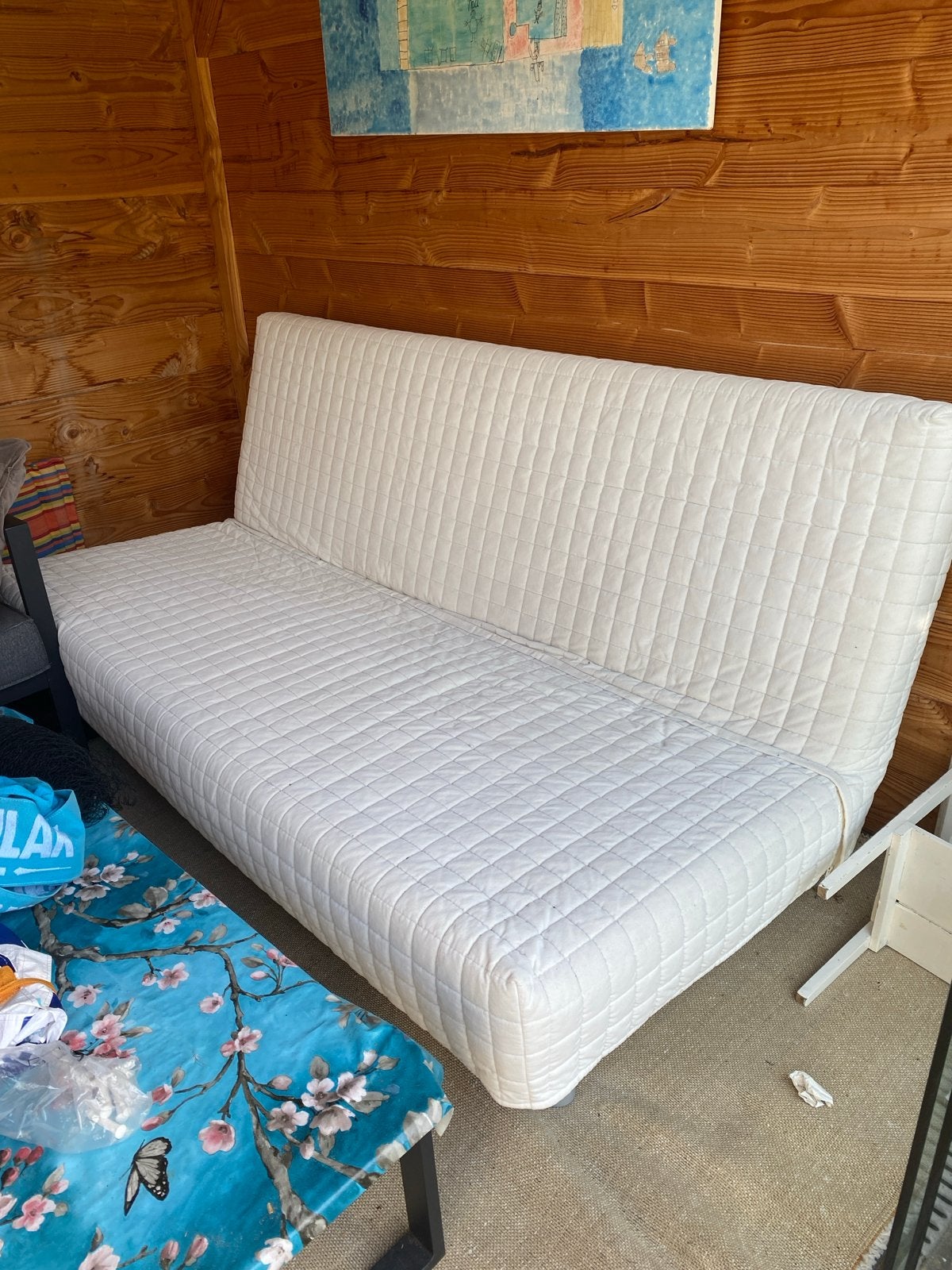 Slaapbank van ikea, Ophalen, Gebruikt, Tweepersoons, 140 cm